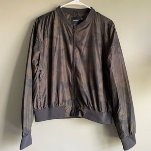 Boohoo Camo Bomber Jacket
